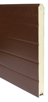 Panel przemysłowy do bram segmentowych - RAL 8014 / 9010, H = 500 [mm]