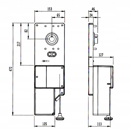 Napęd do bramy garażowej boczny / kołnierzowy do 20m2