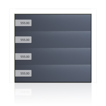 Płaszcz do bramy segmentowej - Antracyt - 2500 x 2250