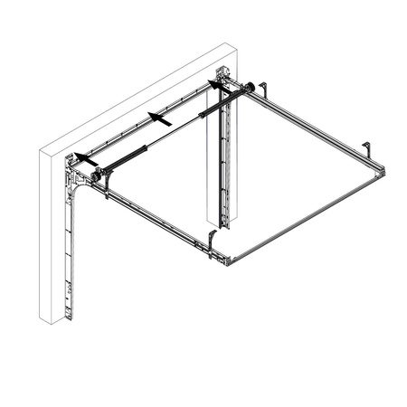 Zestaw prowadnic do bramy segmentowej - 2500 x 2250