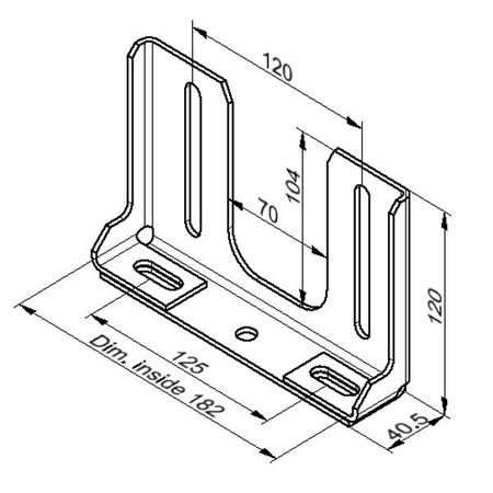 Uchwyt naścienny do urządzenia zabezpieczającego przed skutkami pęknięcia sprężyn