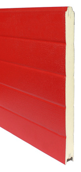 Panel przemysłowy do bram segmentowych - RAL 3000 / 9010, H = 500 [mm]